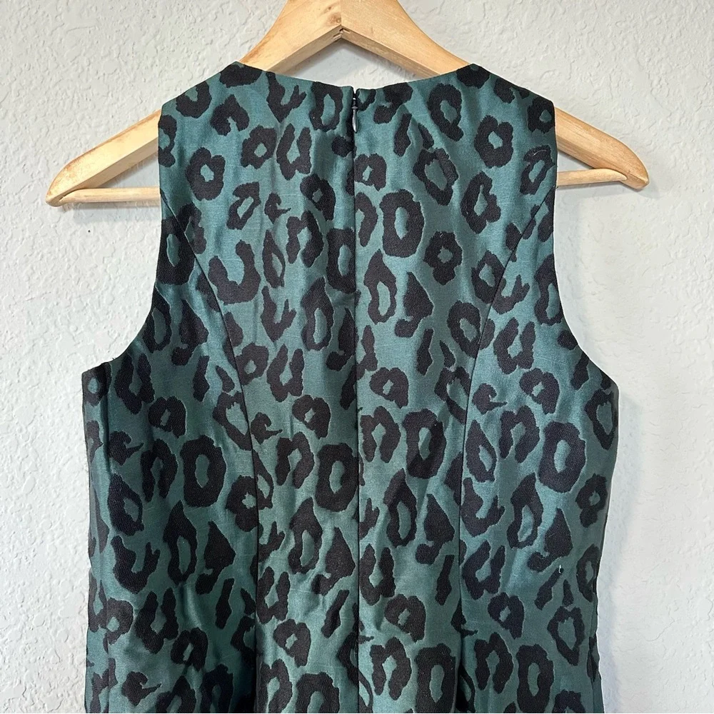 Ann Taylor Loft Green Cheetah Print Dress NWT - Picture 9 of 14